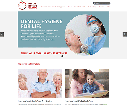 Canadian Dental Hygienists Association powers their website with iMIS CMS