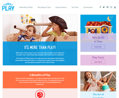 The Genius of Play from the Toy Industry Association powers their website with iMIS CMS