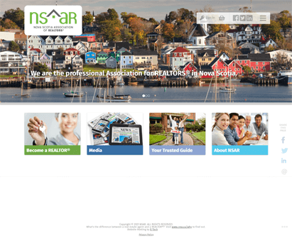 Nova Scotia Association of Realtors powers their website with iMIS CMS