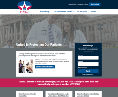 TEXPAC powers their website with iMIS CMS
