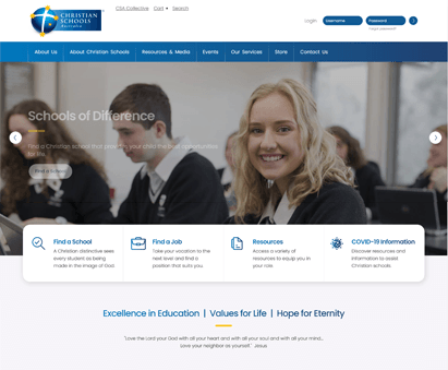Christian Schools Australia powers their website with iMIS CMS